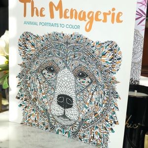 The menagerie animal adult coloring book Barron’s